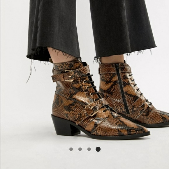 snakeskin boots office